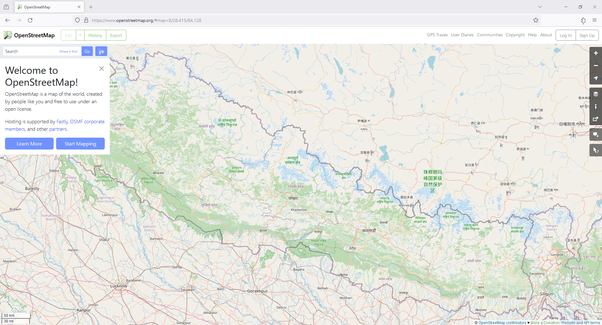 OSM Homepage